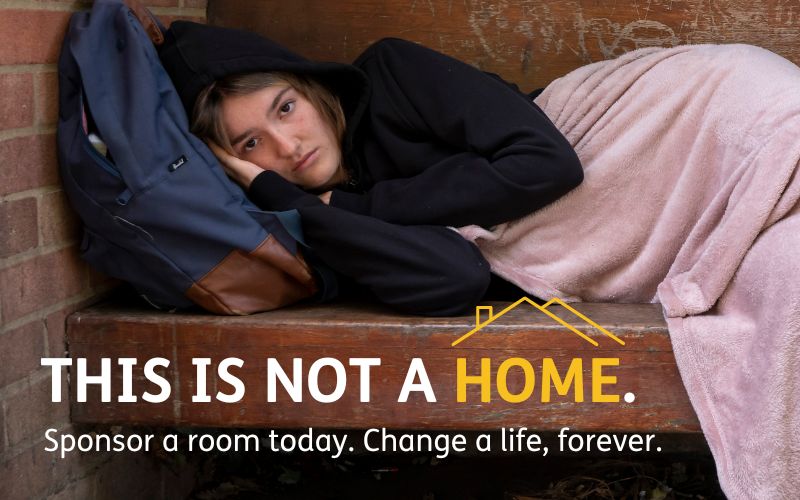 Sponsor a room today. Change a life, forever. (1)